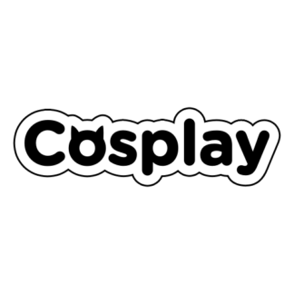 Cosplay Sticker (Black)